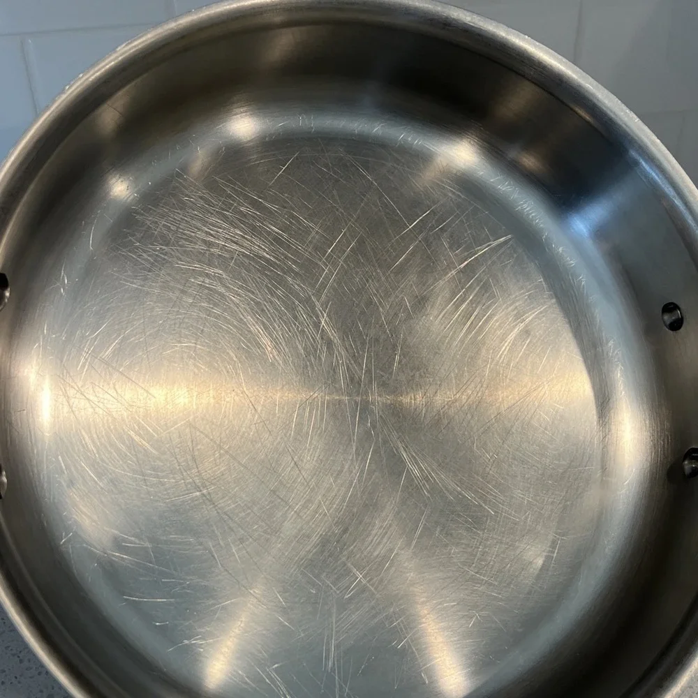 All-Clad Stainless Steel Sauté Saucepan 3 Quart 11 inches 3-ply Two Handle READ